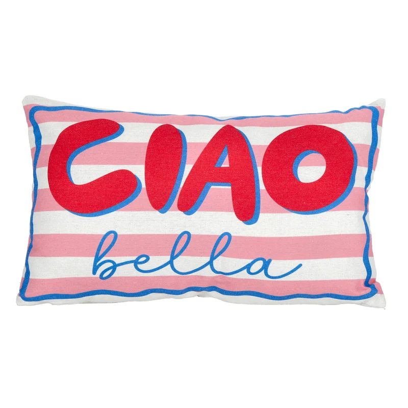 Sommerkissen Ciao Ciao Bunt 50x30 cm Kissen Dekokissen Modern
