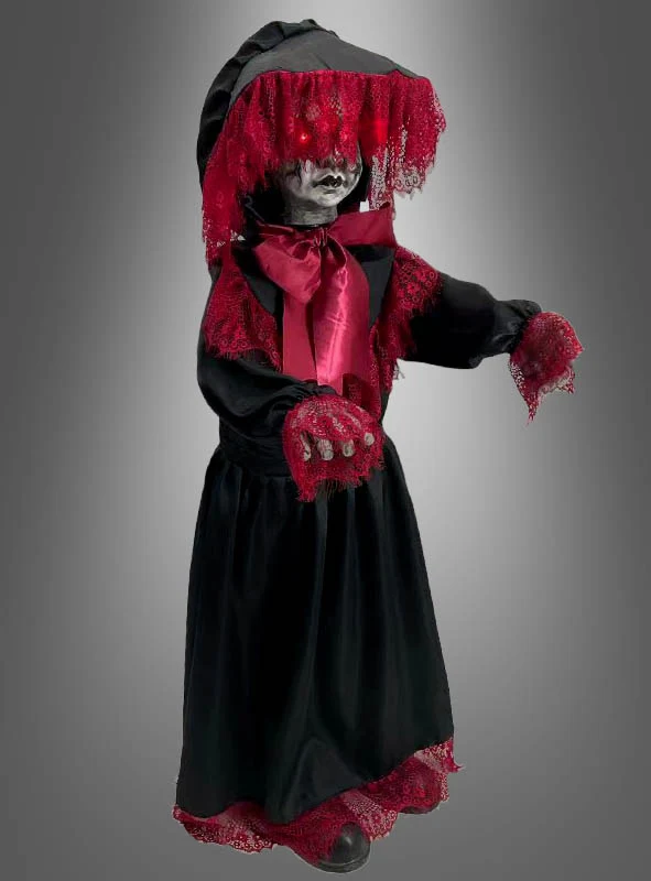 Halloween Puppe 90cm gruselig animiert