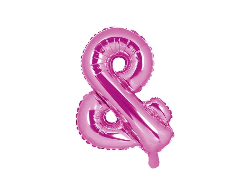 Folienballon Buchstabe & Rosa Leer 35cm
