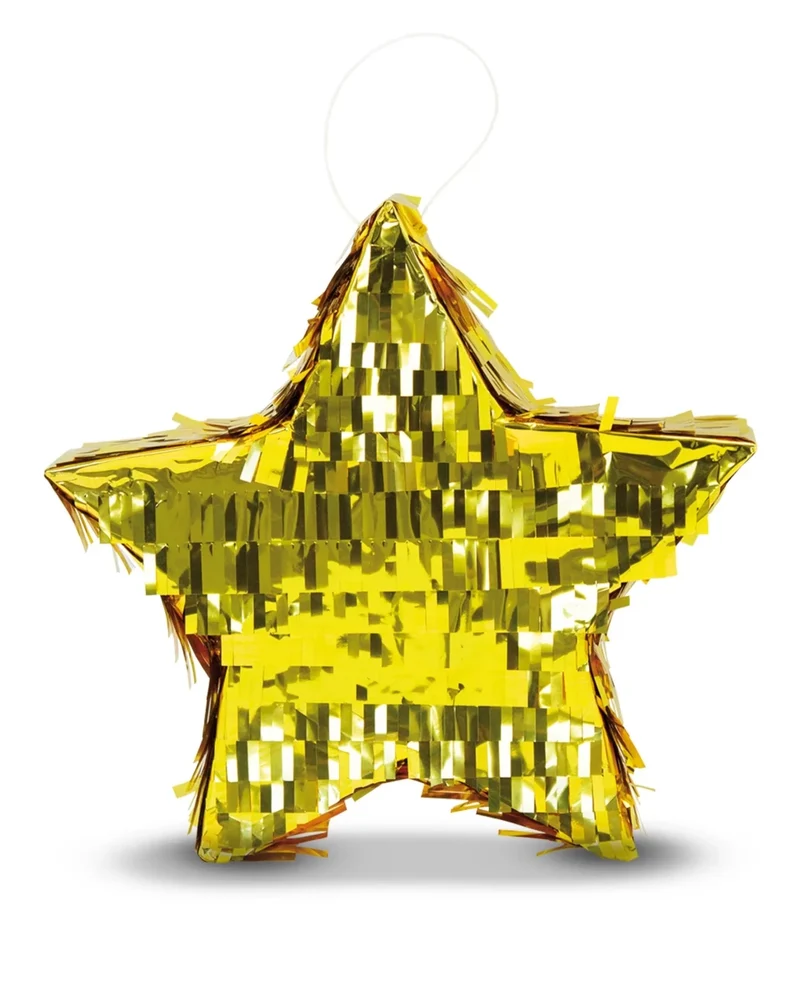 Stern-Piñata, Gold, 30 cm