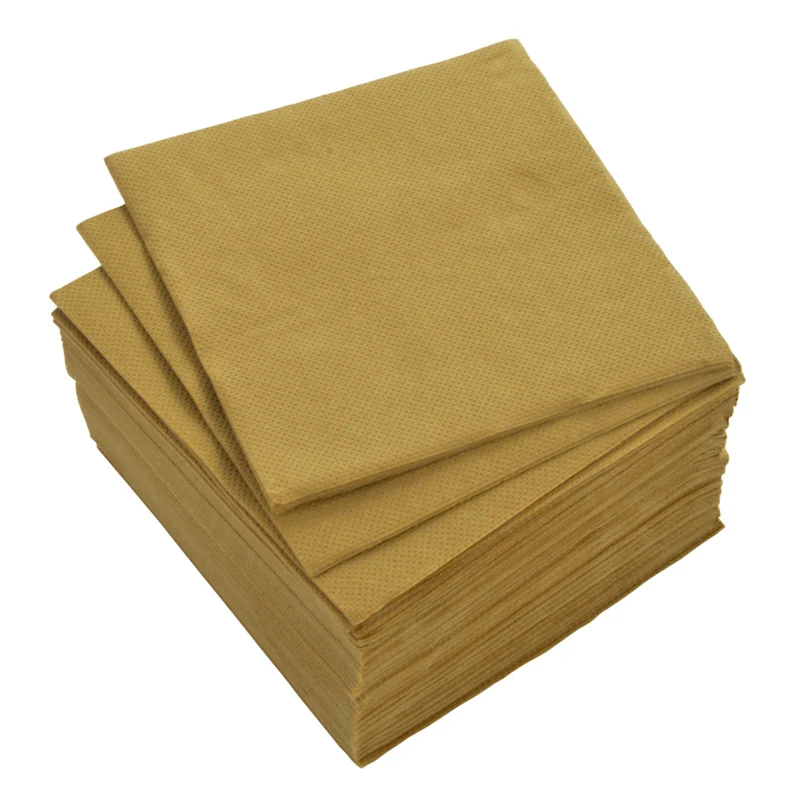 40er Set Servietten Papier Kahki Grün 25 cm Cocktailservietten Papierservietten modern