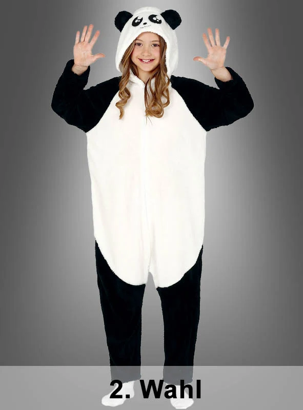 2. Wahl Kostüm Panda Overall Kinder