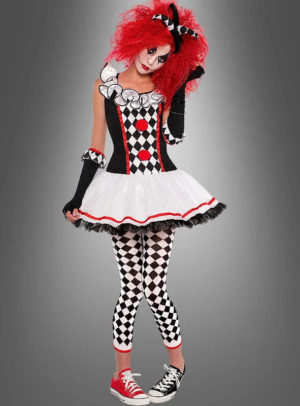 Clownfrau Harlekin