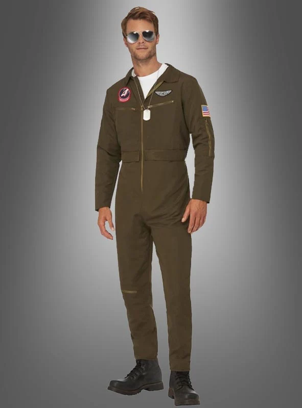 Top Gun Pilot mit Namenschild