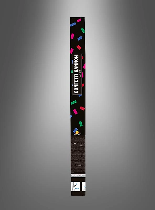 Flitter Konfettikanone 60-80cm bunt