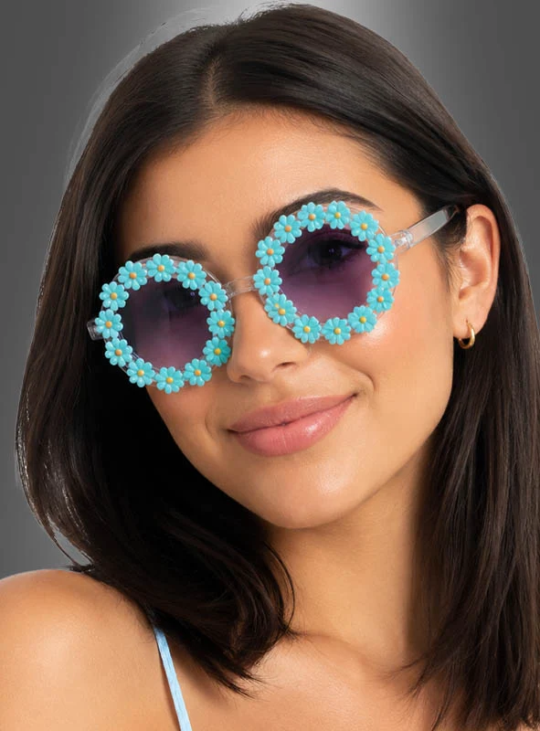 Hippie Blumen Sonnenbrille