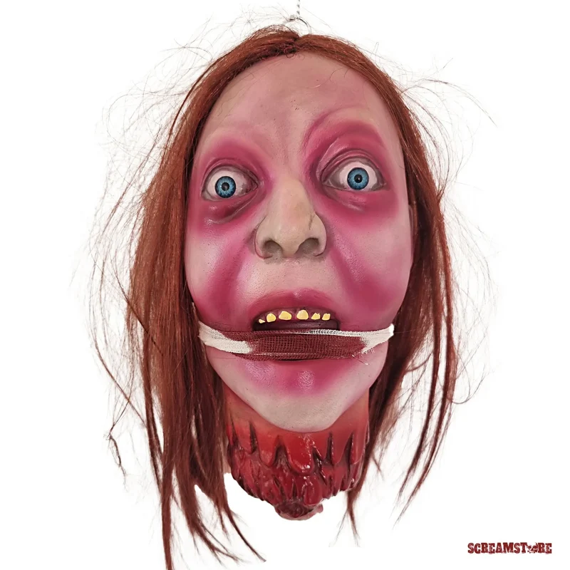 Horror Kopf Kreischende Betty mit Knebel