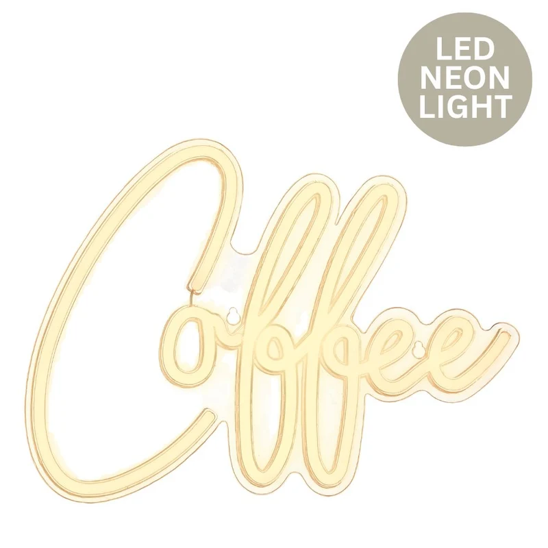 LED Schriftzug Coffee