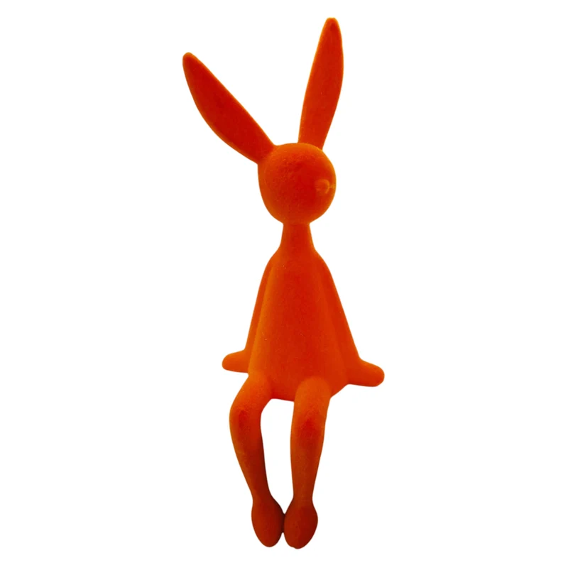 Kantenhocker Osterhase Orange 29 cm Dekohase Osterdeko Deko Ostern
