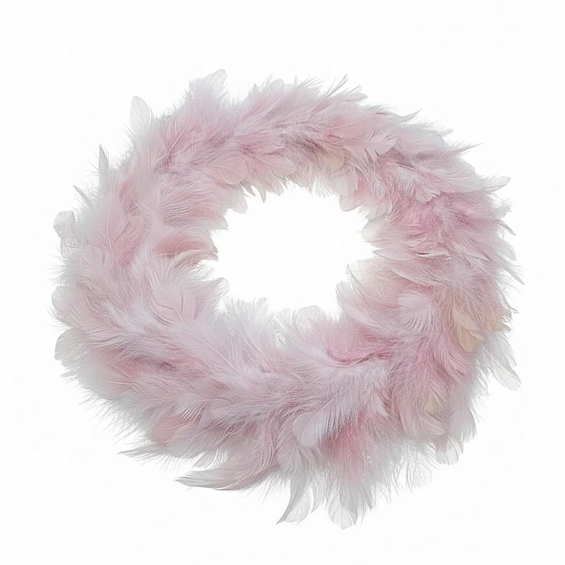 Federkranz Rosa 35 cm Dekokranz Osterdeko Deko Ostern Kranz