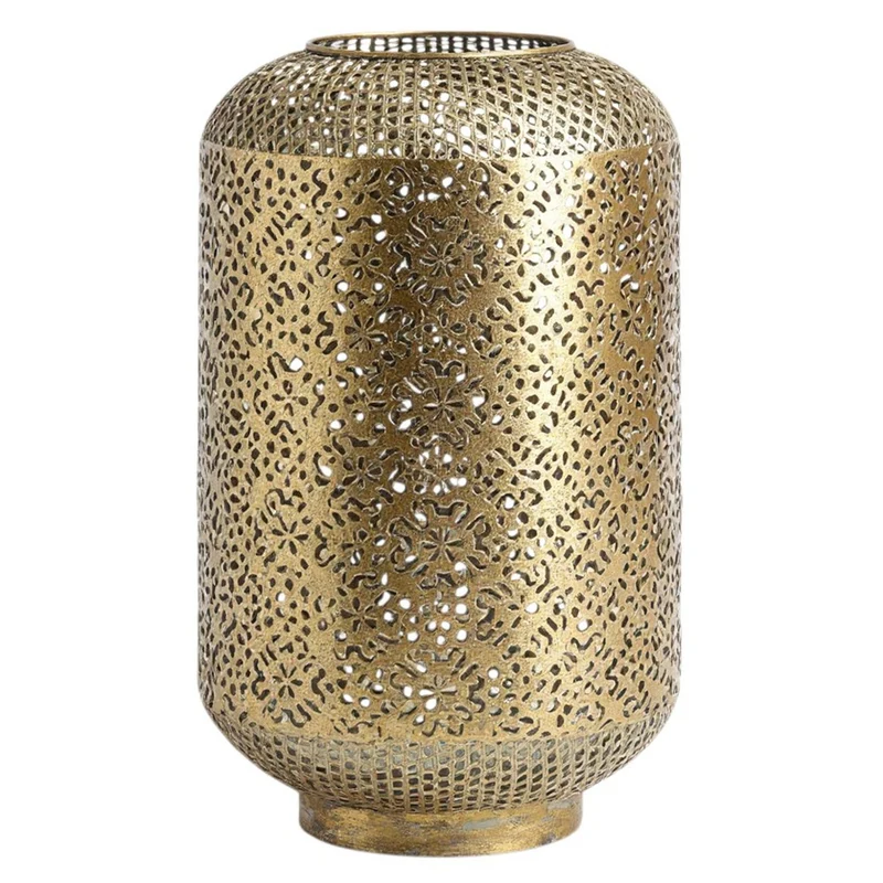 Dekoleuchte Gold Antik 53 cm Dekolampe Metall Deko Lampe modern