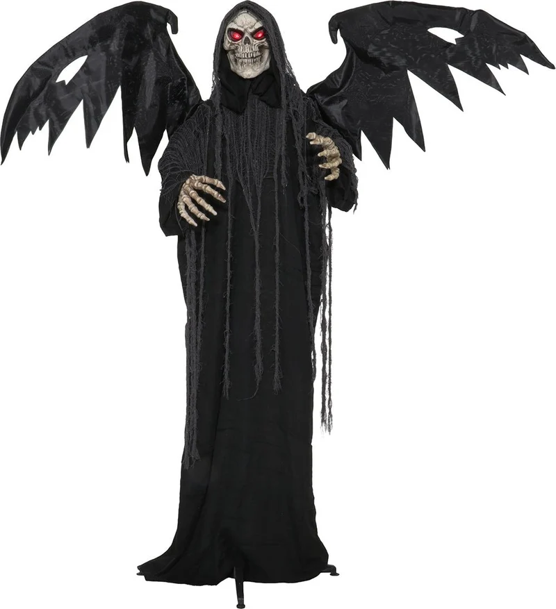 Halloween-Skelett mit Licht, Sound und Bewegung, 1,7 m
