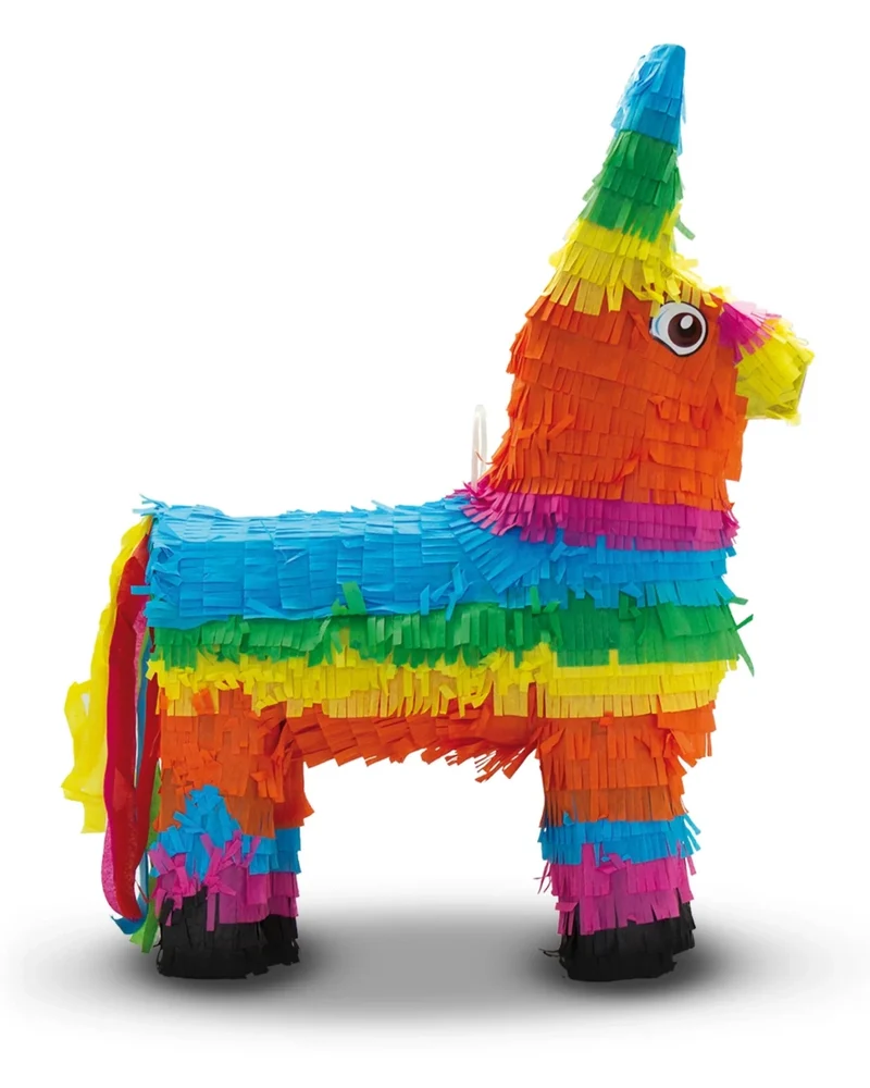 Esel-Piñata, bunt, 41 cm