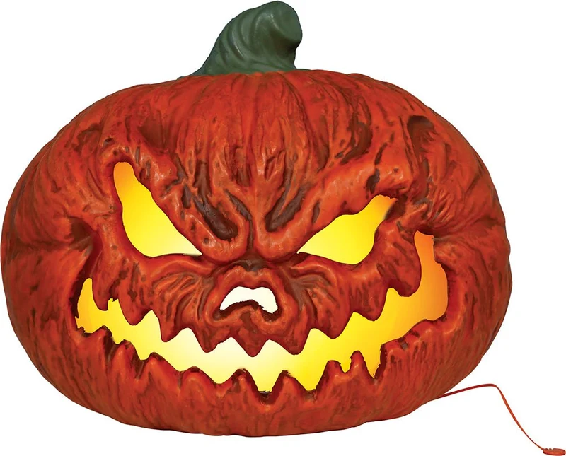 Halloween-Kürbis mit Licht, 38 cm