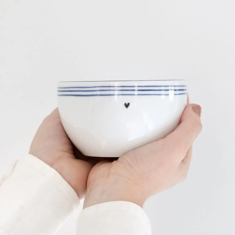 Bastion Collections Schale Blue Stripes