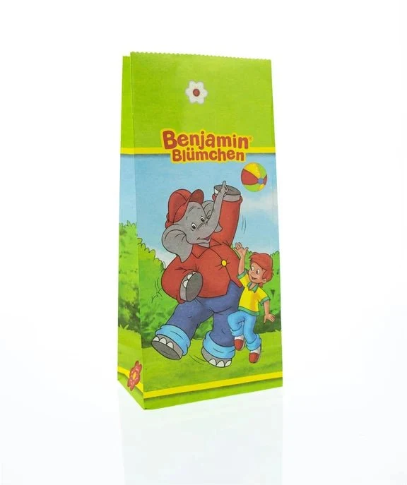 Geschenk-Tütchen „Benjamin Blümchen“ mit Aufklebern, 10 Stück