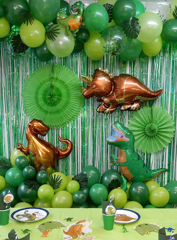 Dino Party Deko Luftballon Wanddeko 89-teilig