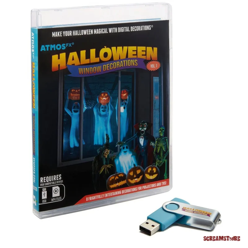 AtmosFX USB "Halloween Window Decorations"