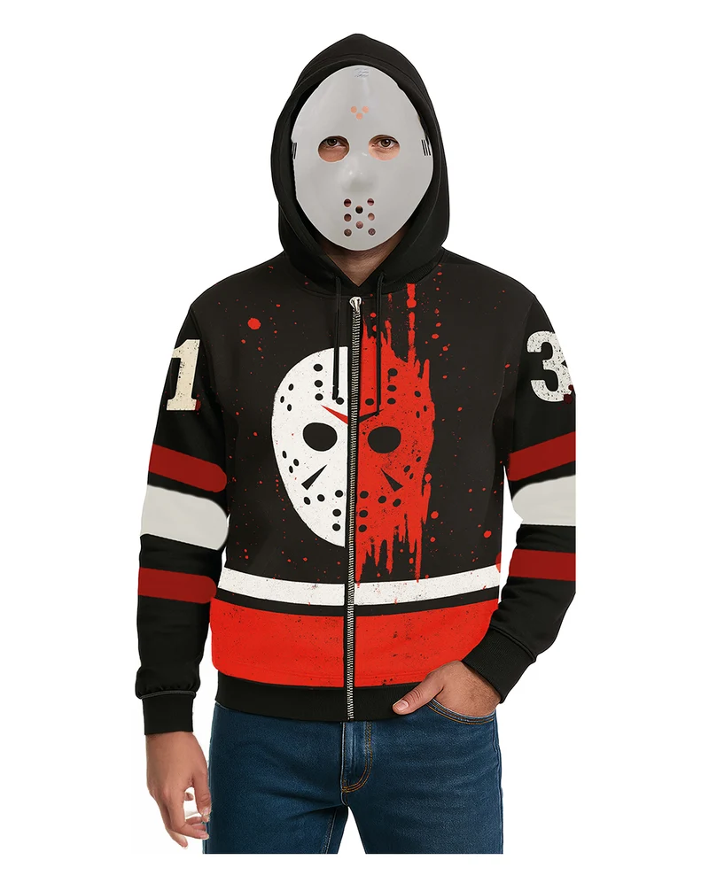 Hockey Killer Hoodie für Herren mit Maske