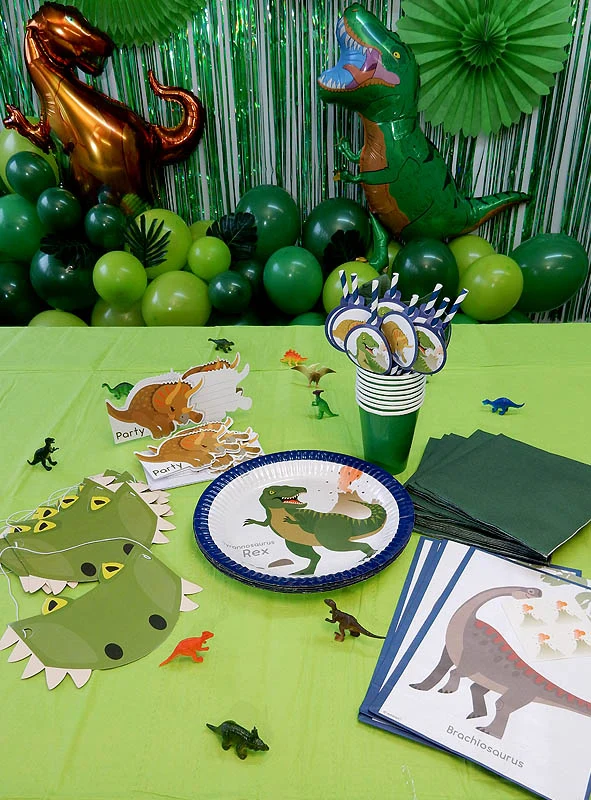 Dino Party Deko Kindergeburtstag Set 81-teilig