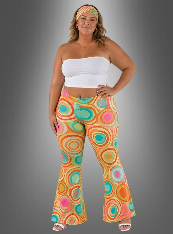 Hippie Schlaghose Damen mit Stirnband