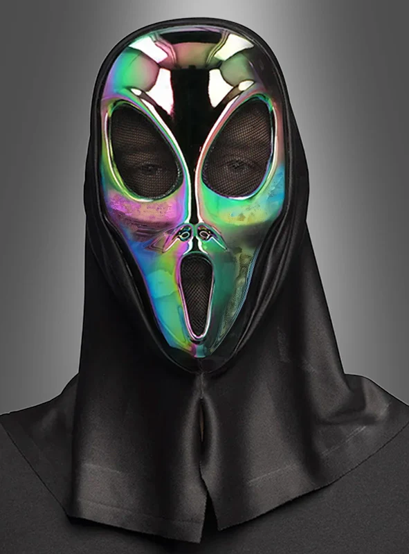Alien Maske Metalloptik