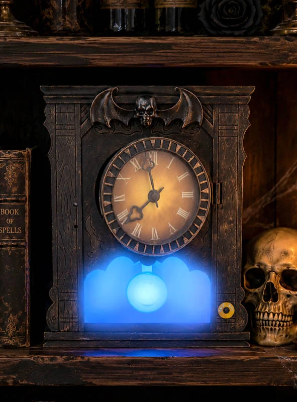 Animierte Geisteruhr 25cm Halloween Deko
