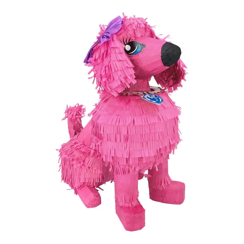 Piñata „Rosa Pudel“ (45 x 24 x 38 cm)
