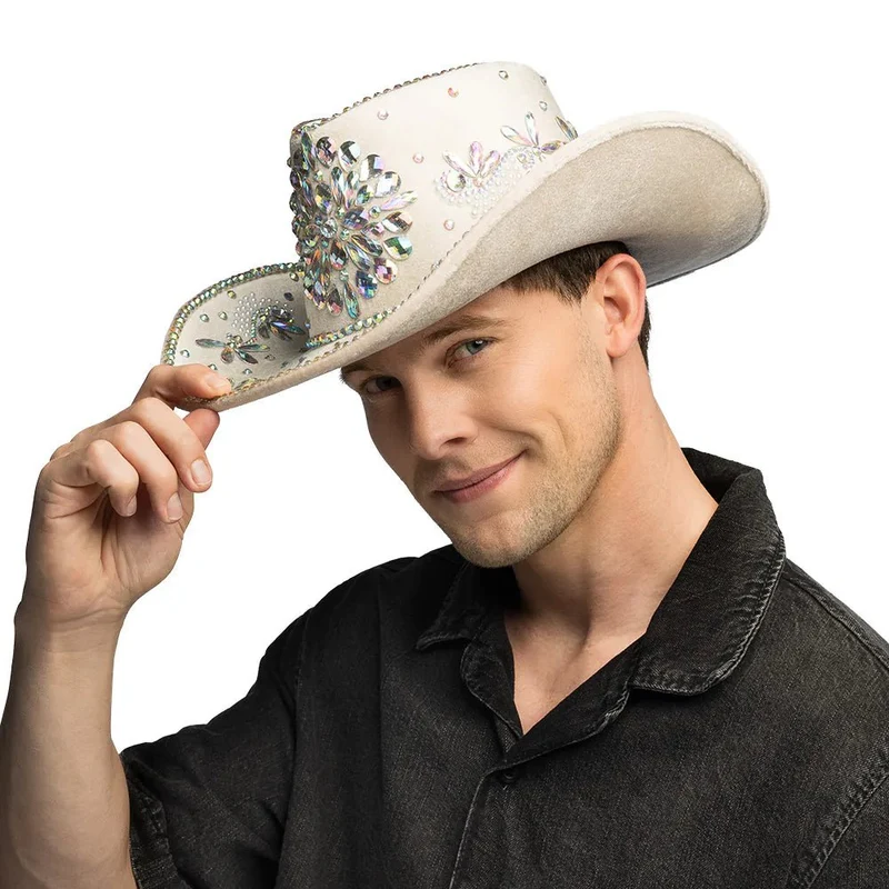 Cowboyhut Crystal beige