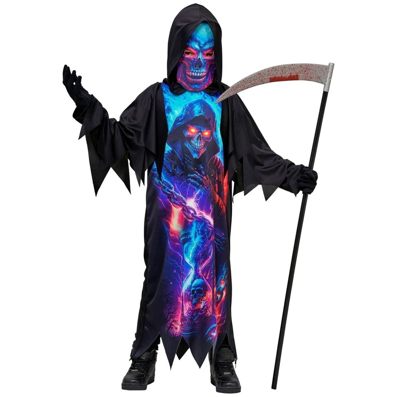 Halloween-Kostüm für Kinder: Neon-Grim Reaper