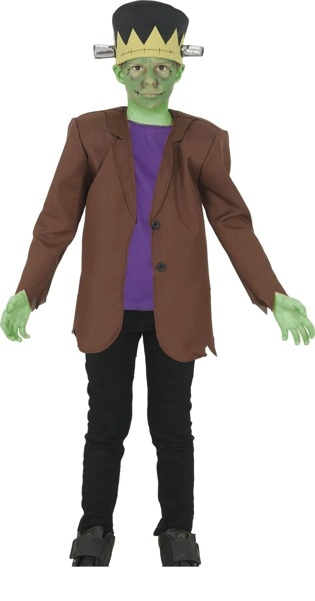 Halloween-Kostüm für Kinder: Grünes Monster