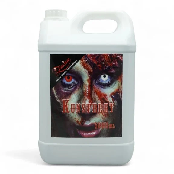 Halloween-Kunstblut, rot, 5 l