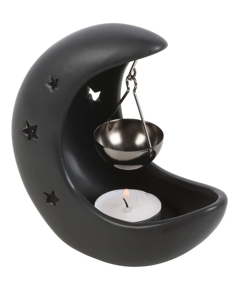 Schwarzer Halbmond als Mystic Duftlampe