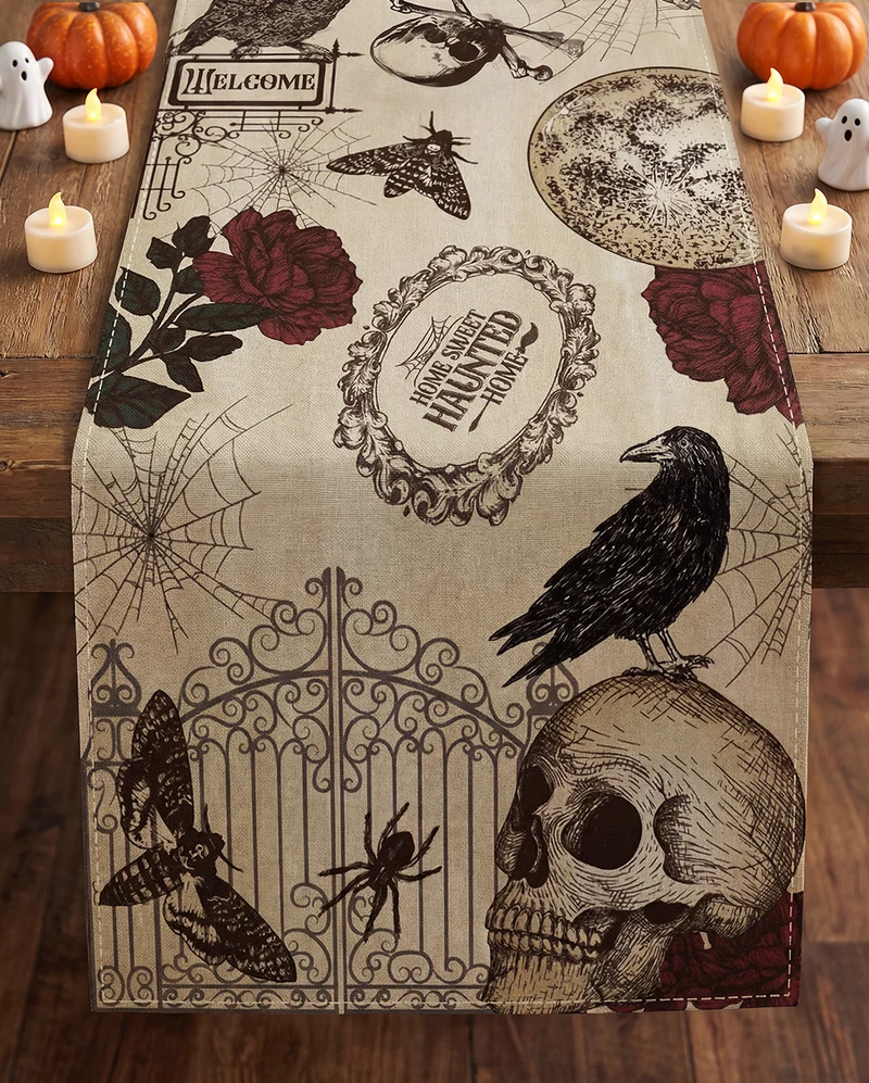 Memento Mori Gothic Tischläufer 183cm