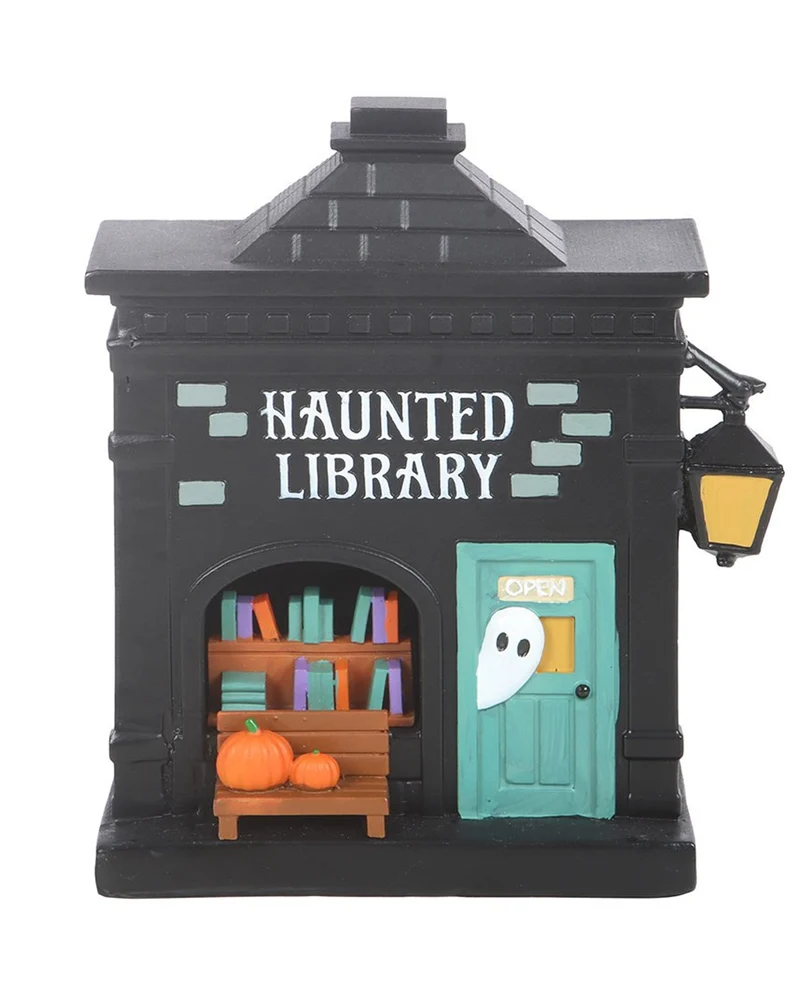 „Haunted Library“ LED Leuchtdekoration 13cm
