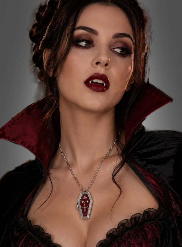 Vampir Kette mit Sarg Anhänger