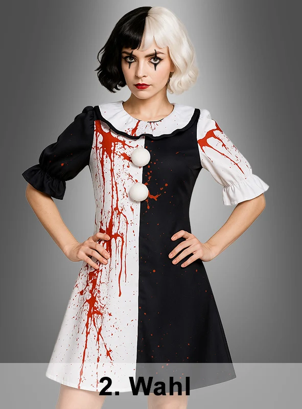2. Wahl Blutiges Horrorclown Kleid