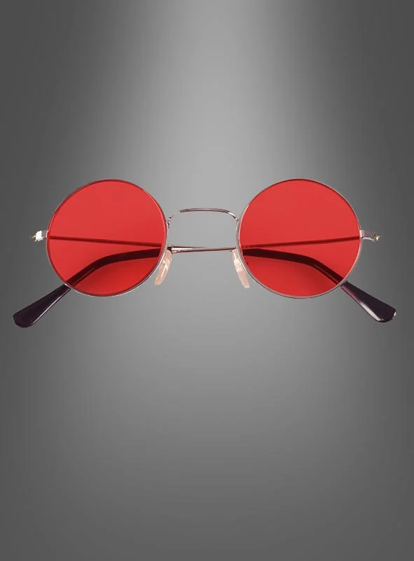 70er Jahre Nickelbrille Hippie Flower Power