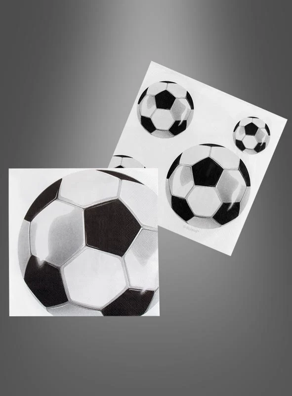 20 Stück Servietten 33x33cm Fußball