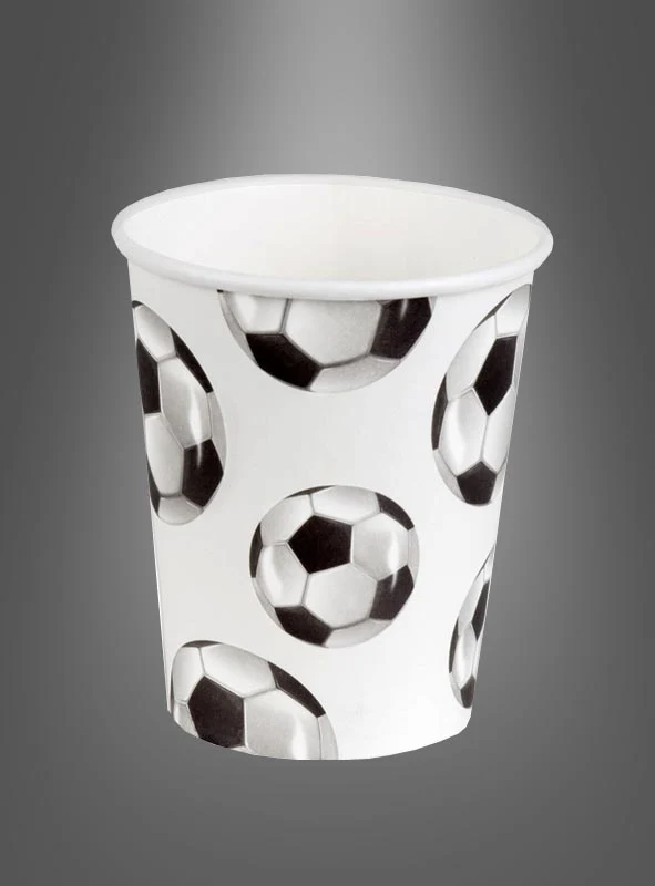 10 Stück Pappbecher Fußball