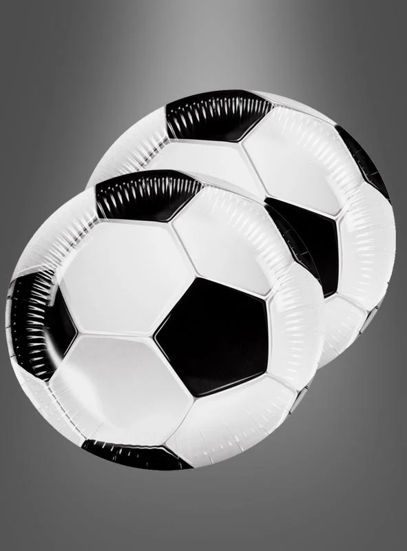 Pappteller Deko Fußball 10 Stk.