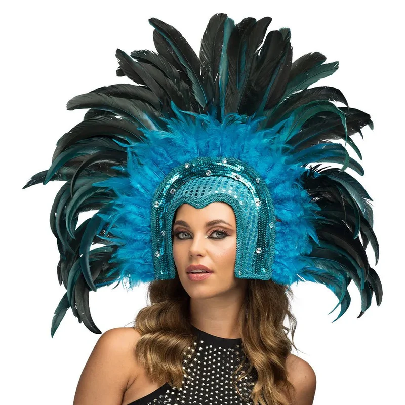Kopfschmuck Samba türkis