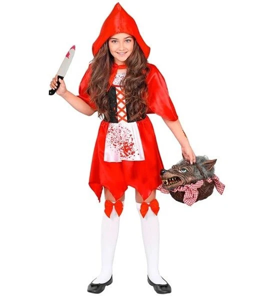 Halloween-Kleid, rot, Kinder, Zombie, Rotkäppchen