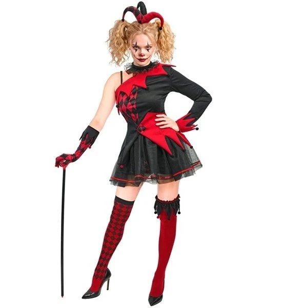 Halloween-Kleid für Damen: Narr
