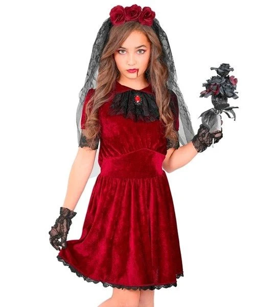 Halloween-Kostüm für Kinder: Gothic-Vampirbraut