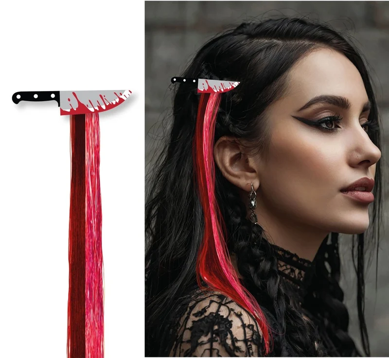 Halloween-Haarspange „Messer“