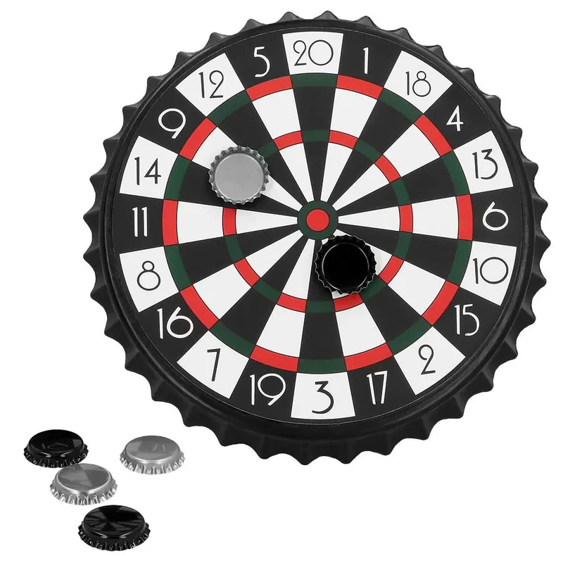 Trinkspiel-Set „Drink & Dart“ (Dartscheibe 25 cm, 6 Bierdeckel)