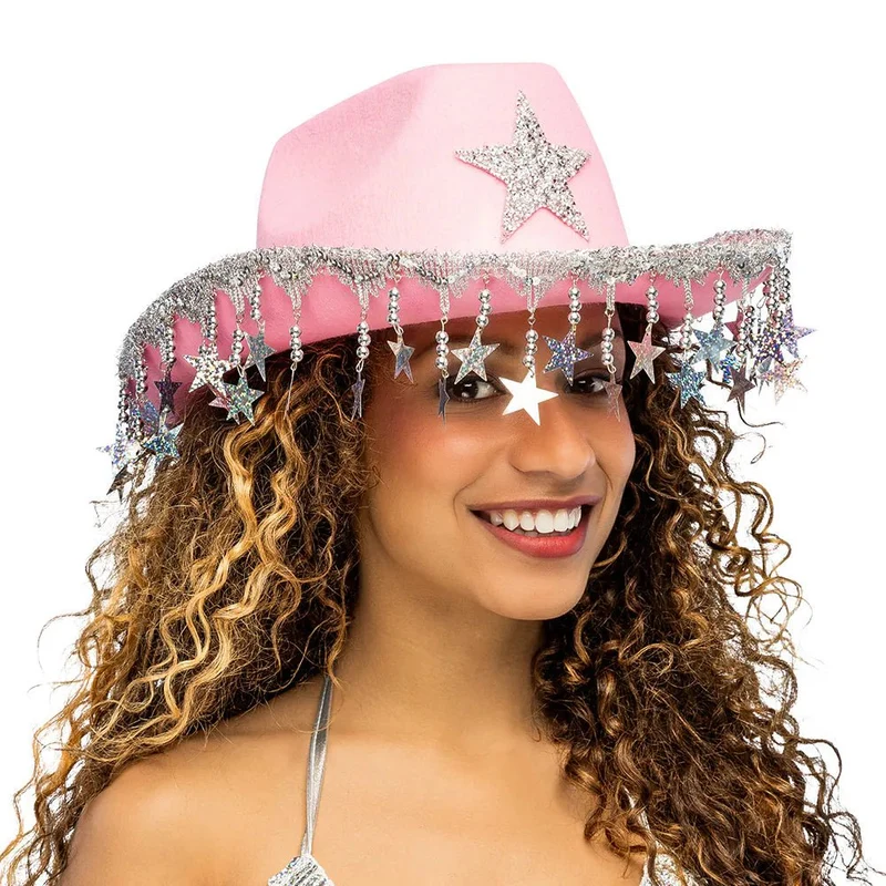 Cowboyhut „Stargazing“ in Rosa