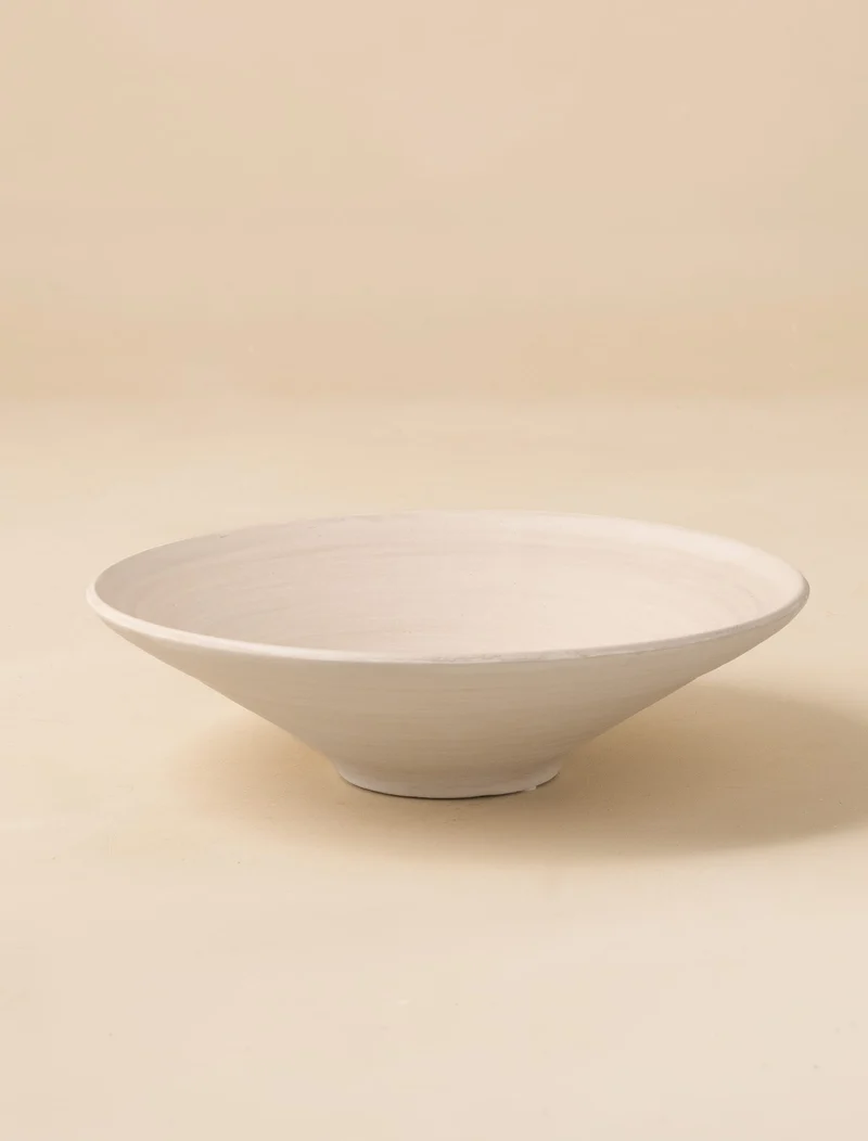Cleo Decorative Bowl - Brushed Beige