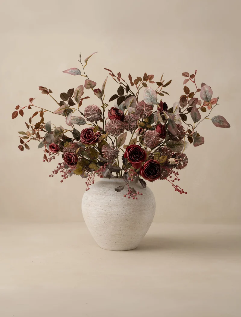 Faux Arrangement - Red Rose & Crimson Mix